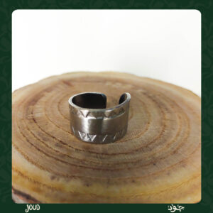 triangle framed. spoon ring